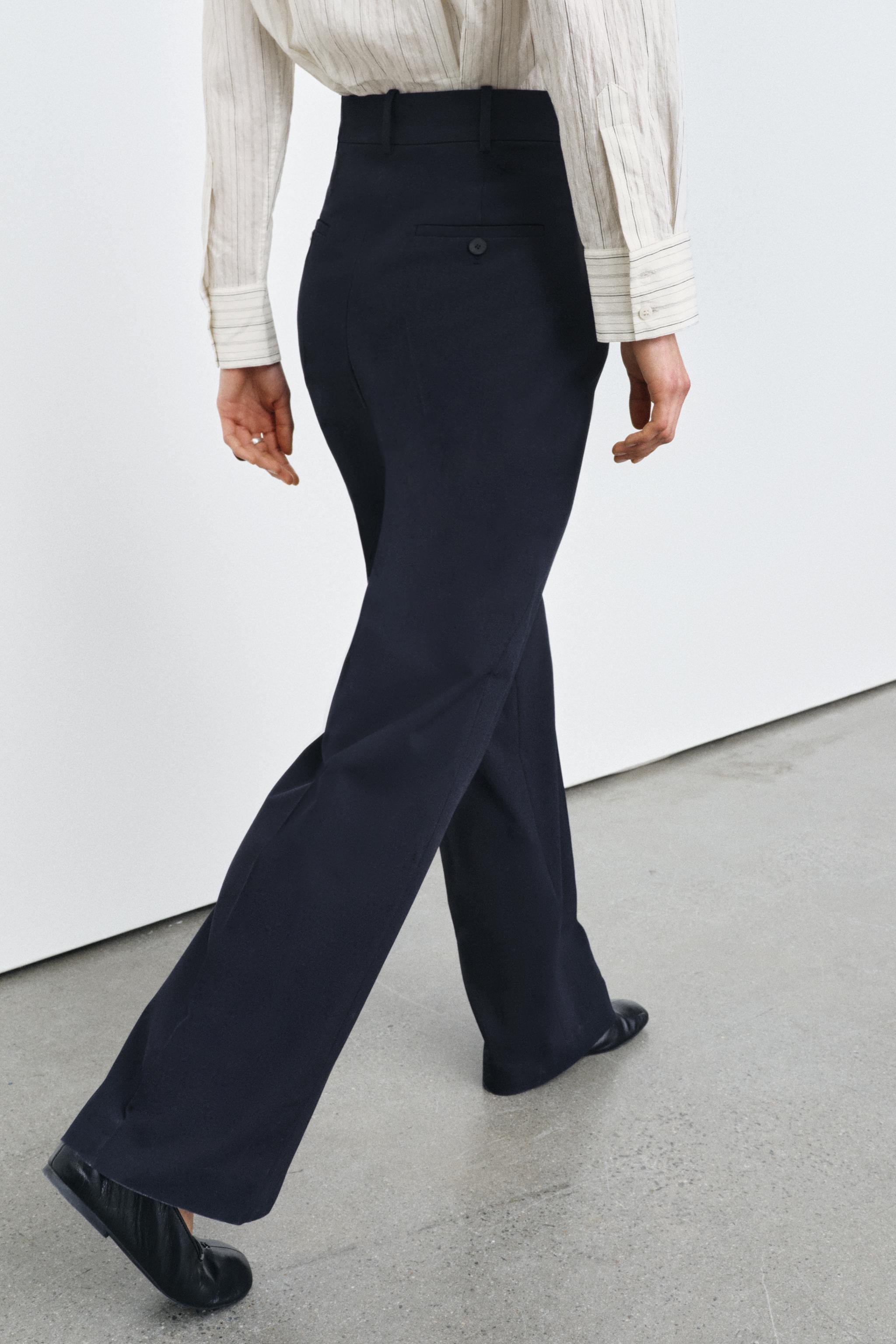 WIDE PLEATED PANTS ZW COLLECTION