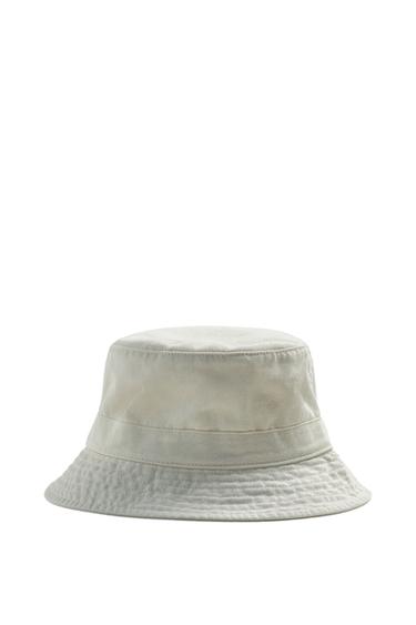 WASHED BUCKET HAT - Ecru by Zara