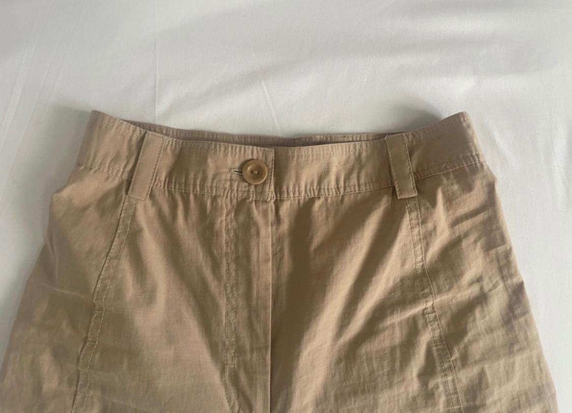 PANTALÓN ANCHO ACAMPANADO BEIGE - Image 3