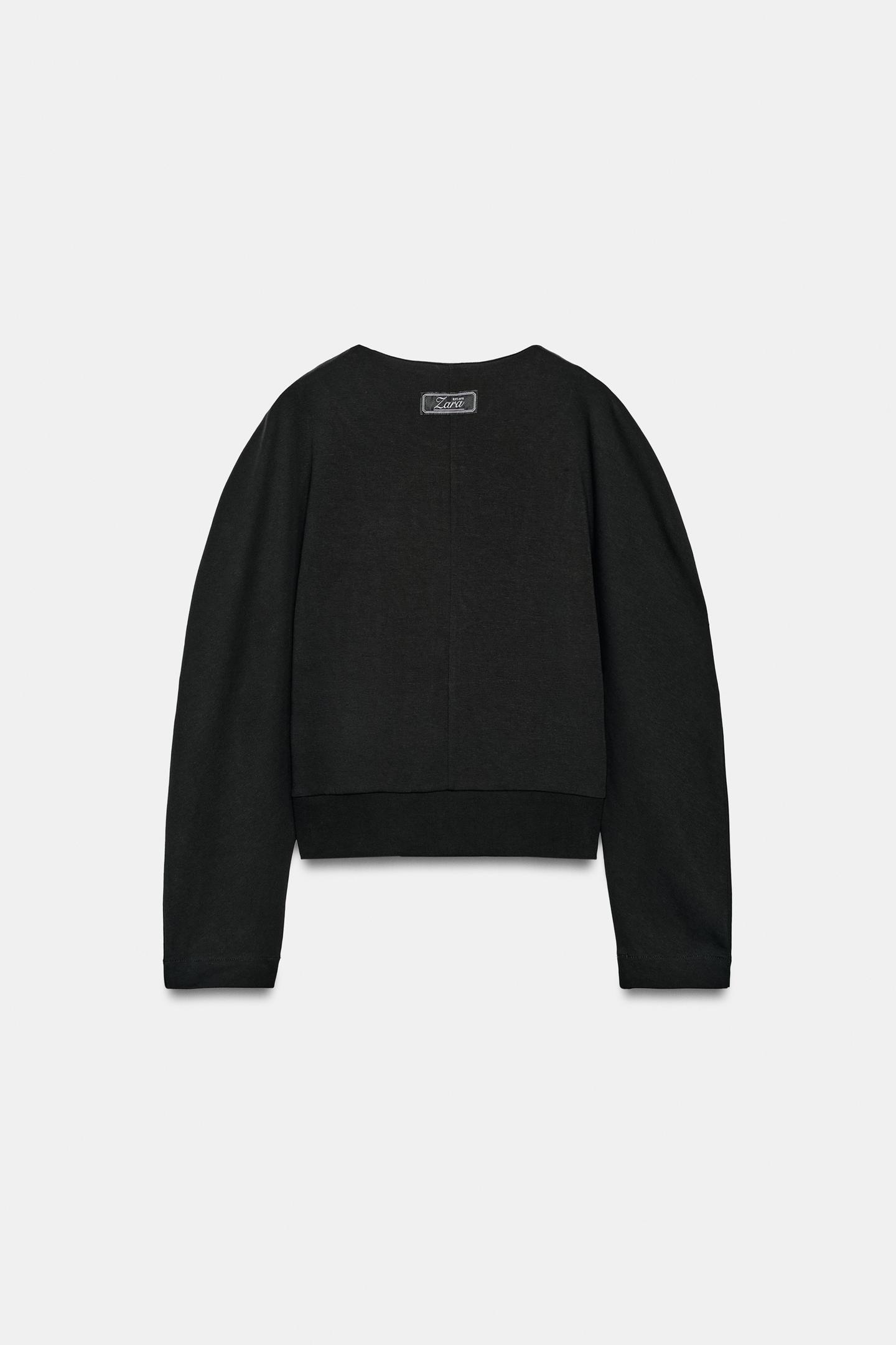 Женская куртка Zara Button, цвет: Чёрный — фото 7
