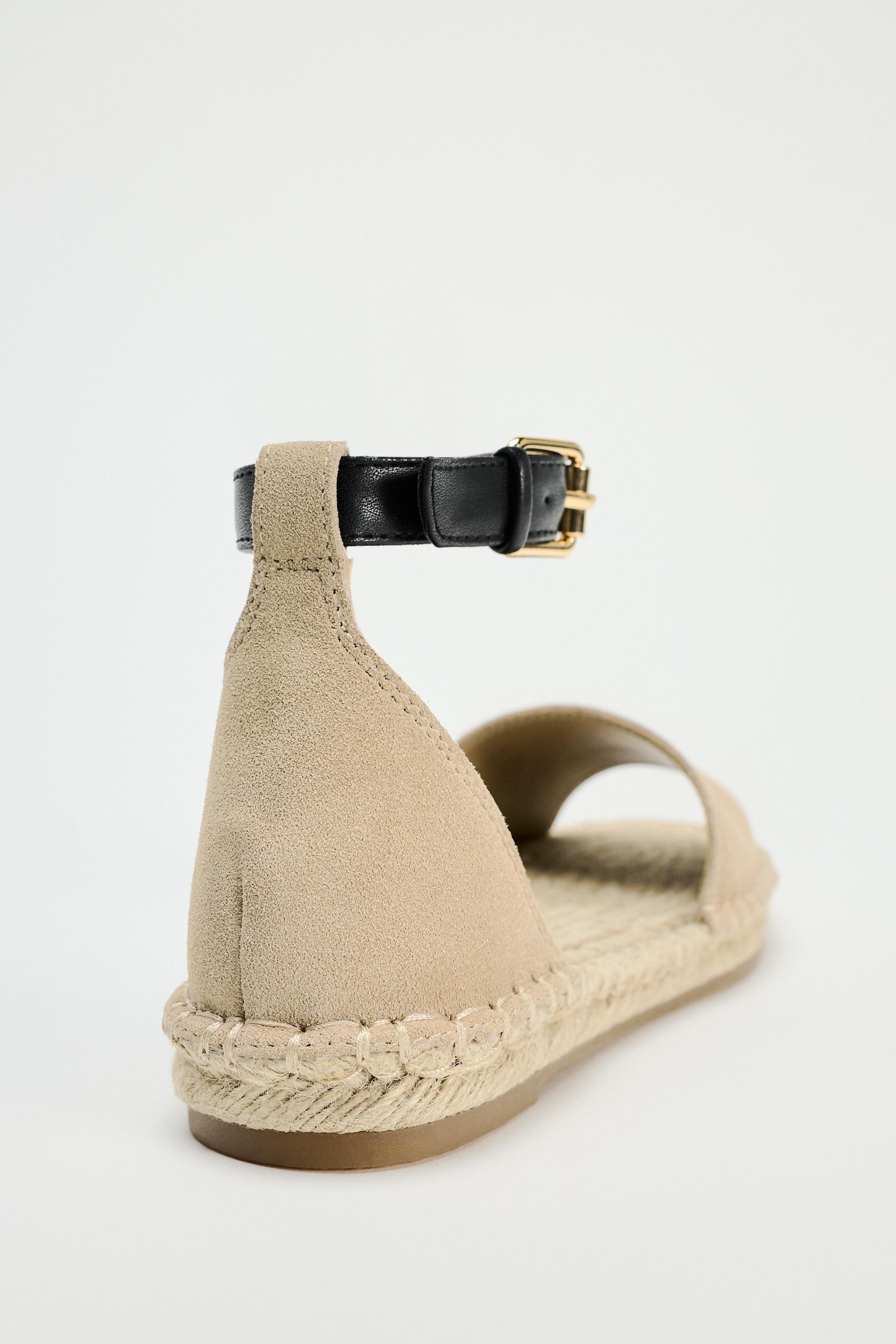 Ankle strap espadrille flats best sale