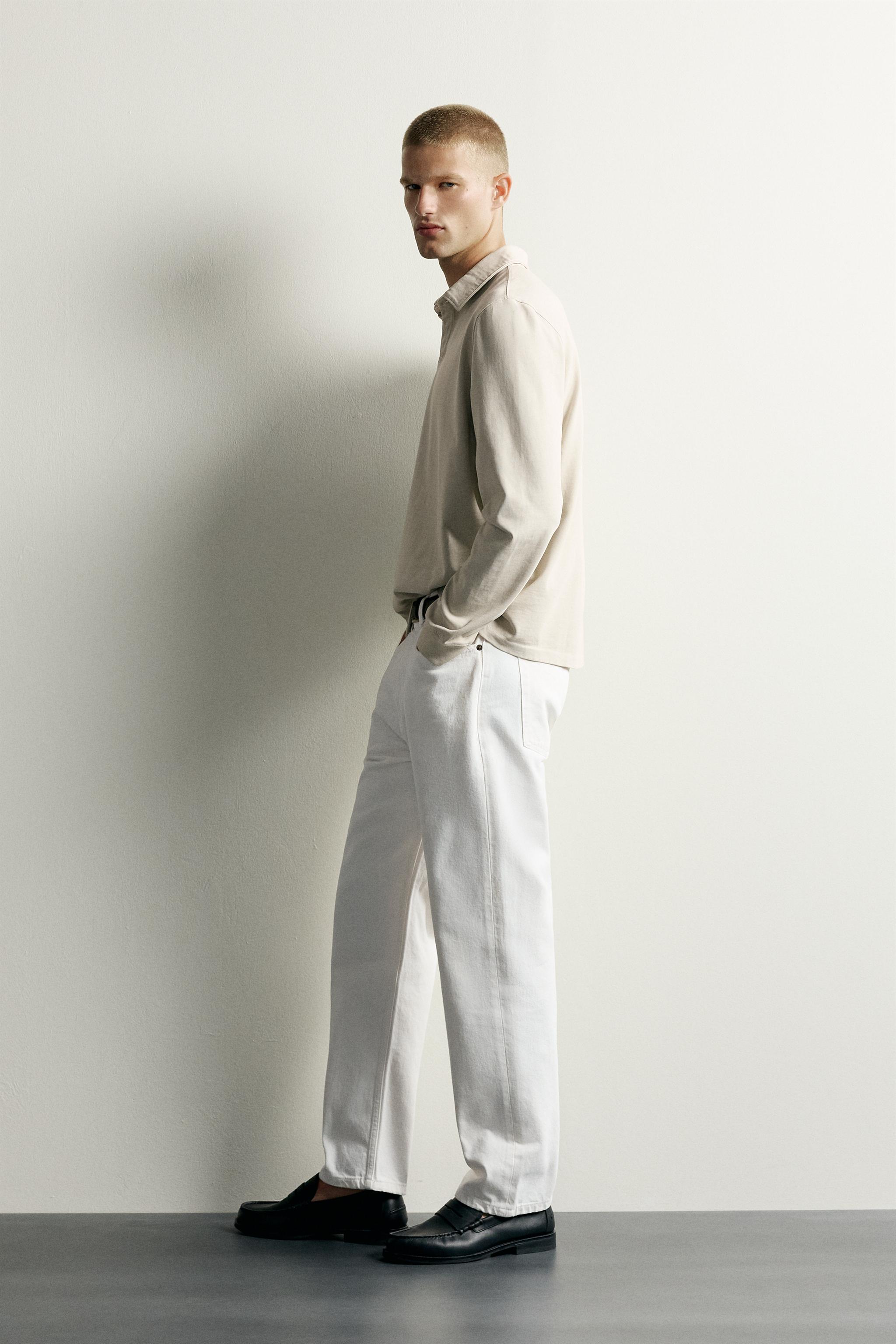 Zara HAFİF REGULAR FIT POLO SWEATSHIRT görsel 4