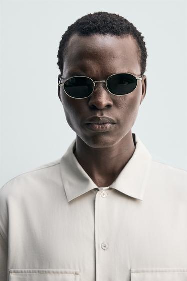 CHEMISE FLUIDE RELAXED FIT À POCHES - Gris perle de Zara - Image 5