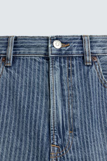 STRUCTURED STRAIGHT-LEG BOOTCUT JEANS - Light blue by Zara - Image 8