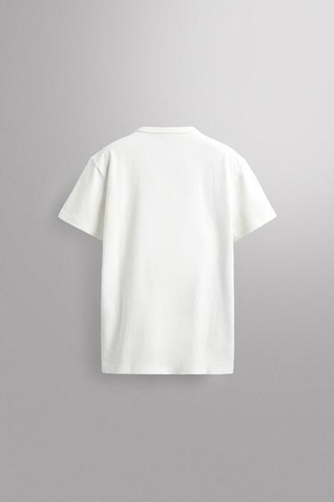 T-SHIRT RELAXED FIT HEAVYWEIGHT - Blanc de Zara - Image 6