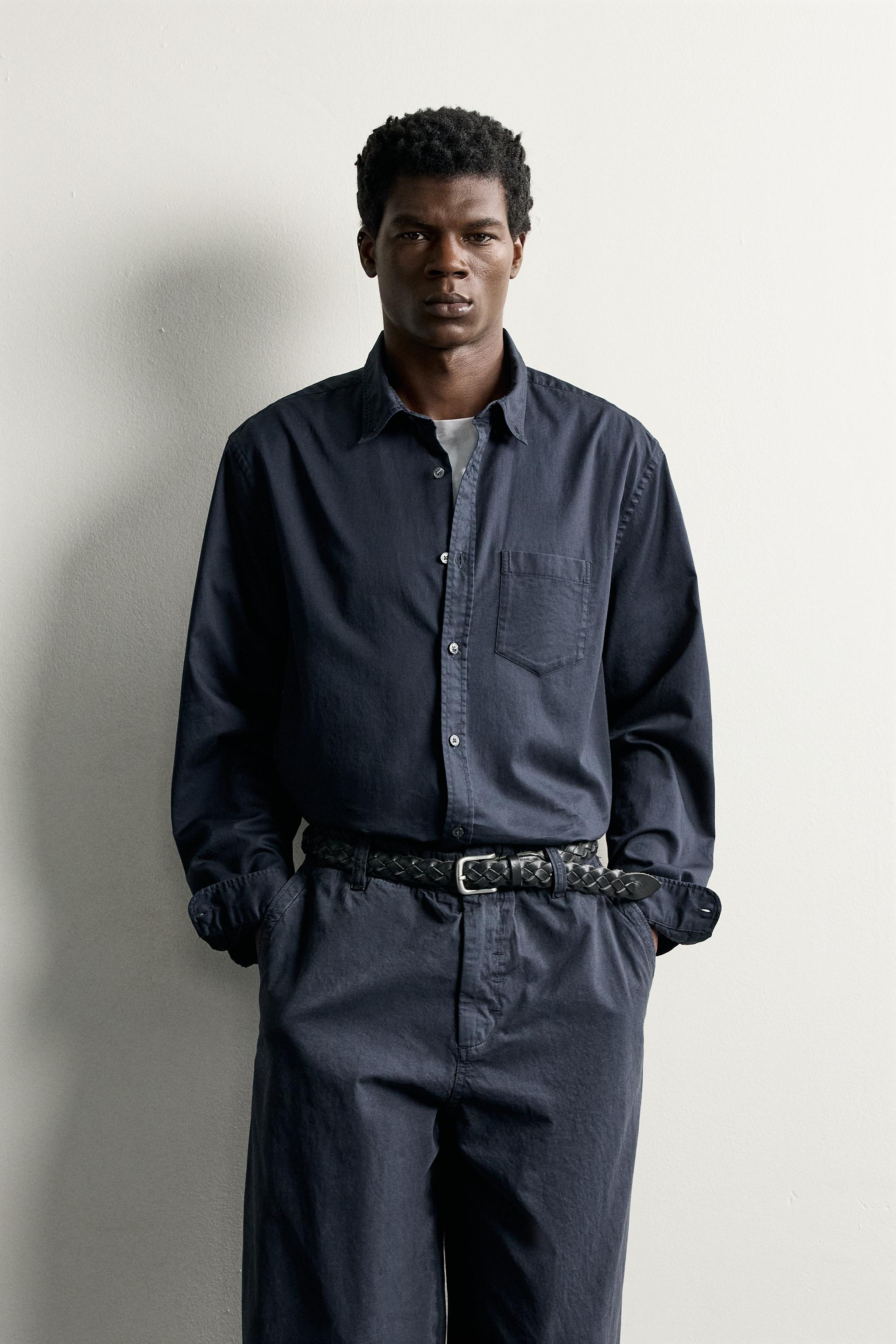 CHEMISE COUPE DÉCONTRACTÉE AVEC POCHE