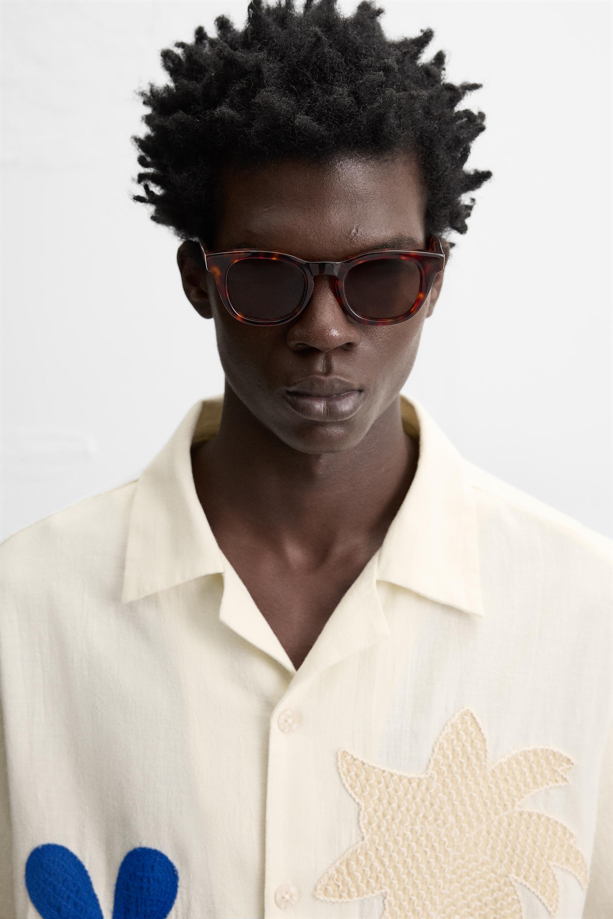 CONTRASTING PATCH SHIRT - Oyster-white | ZARA United States
