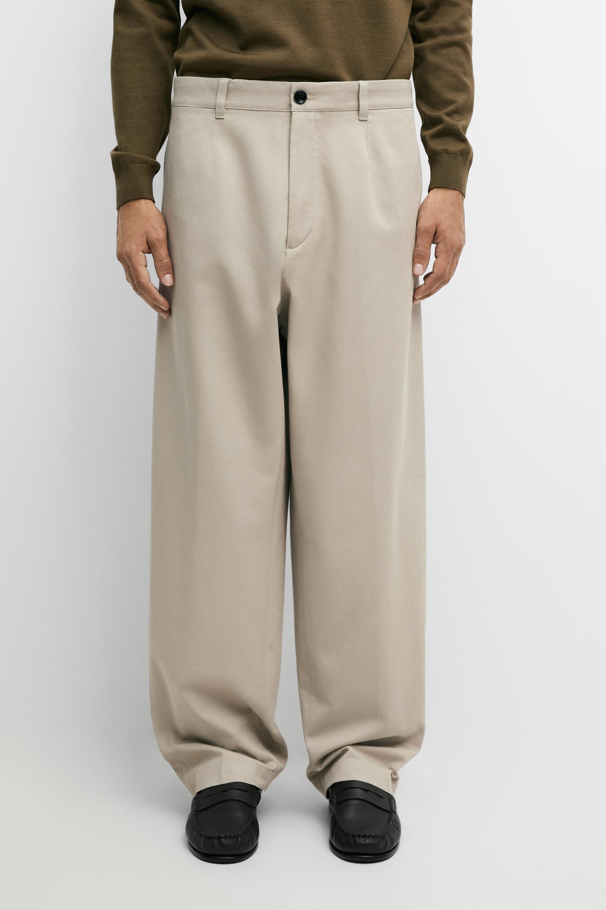 Barrel fit pants with darts
