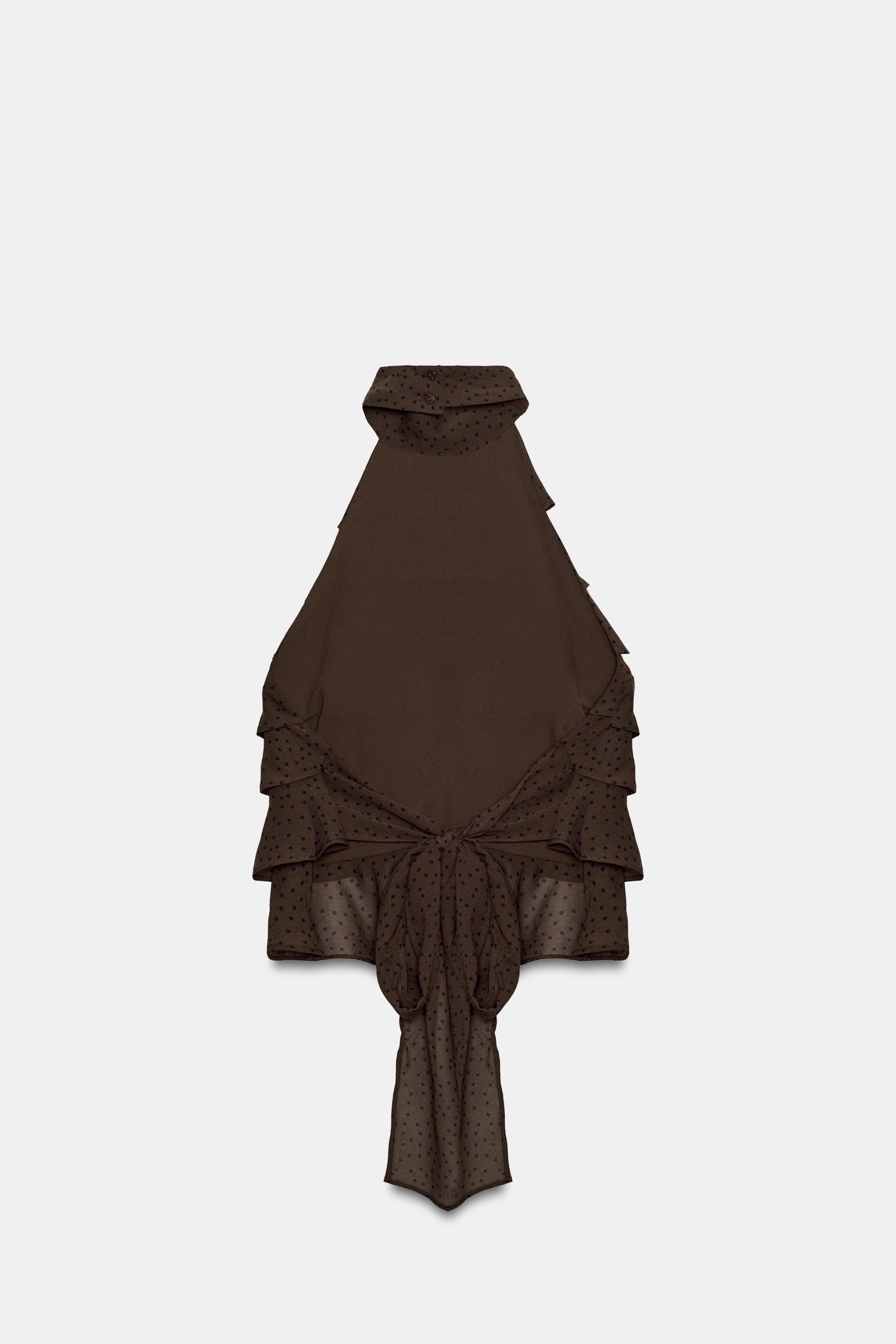GEORGETTE HALTER TOP