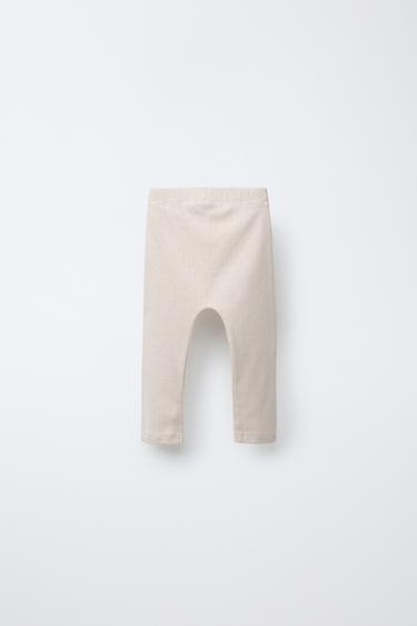 TWO-PACK OF POINTELLE PRINT LEGGINGS - Oyster-white by Zara - Image 2