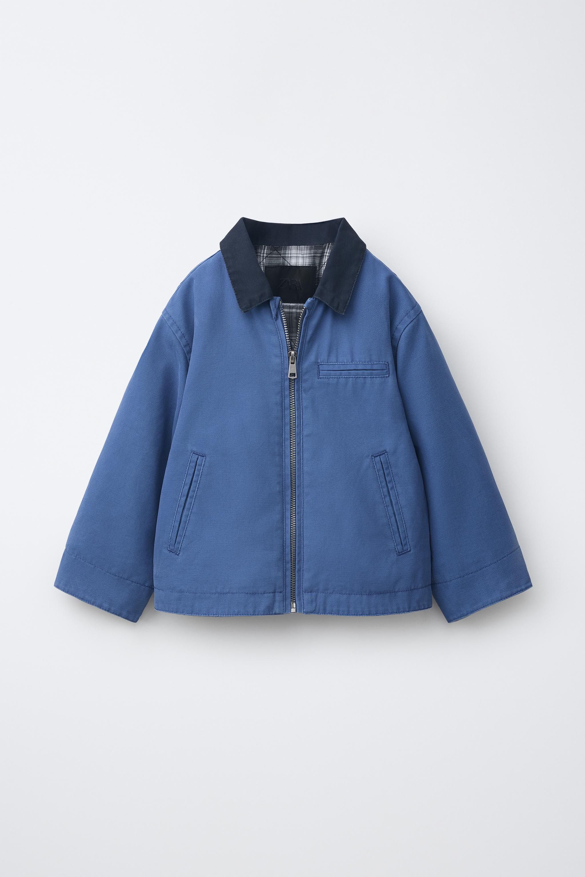 BLOUSON COL CONTRASTE