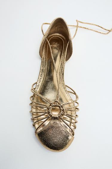 CANGREJERA ATADA EFECTO METALIZADO - Oro de Zara