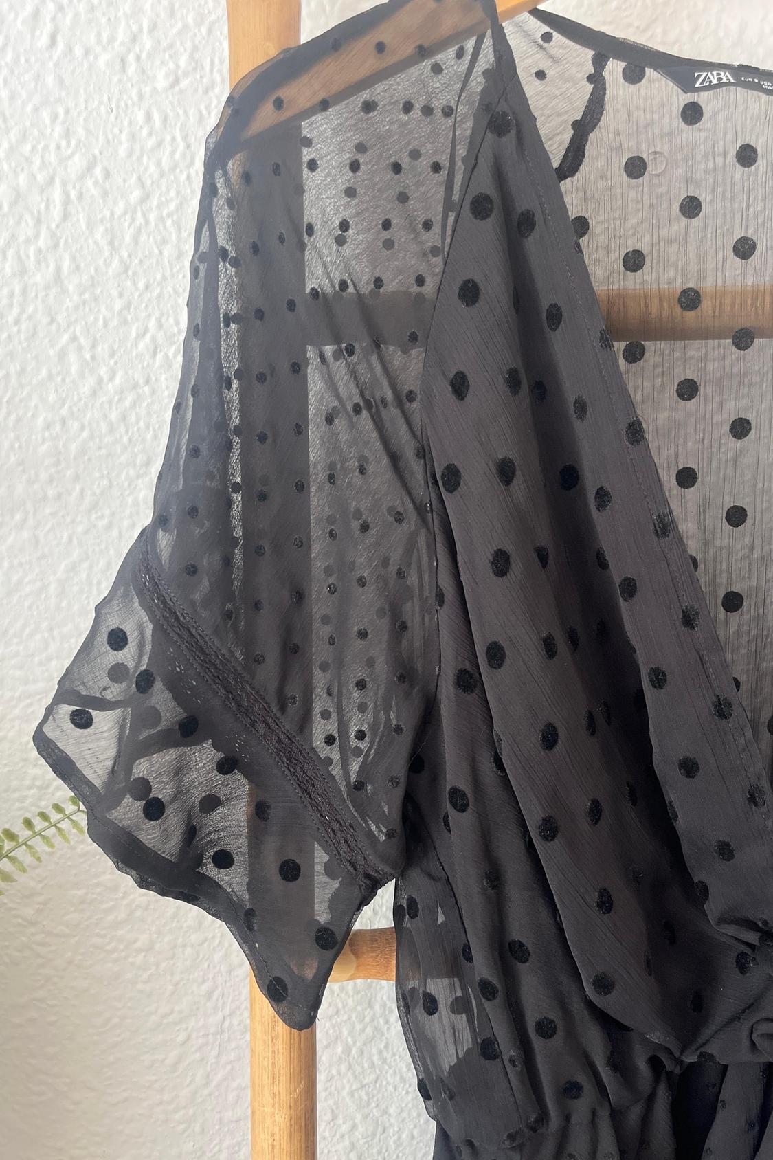 DOTTED MESH MINI DRESS - Image 3