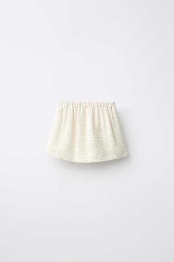 JUPE STRUCTURÉE POCHES - Écru de Zara - Image 1