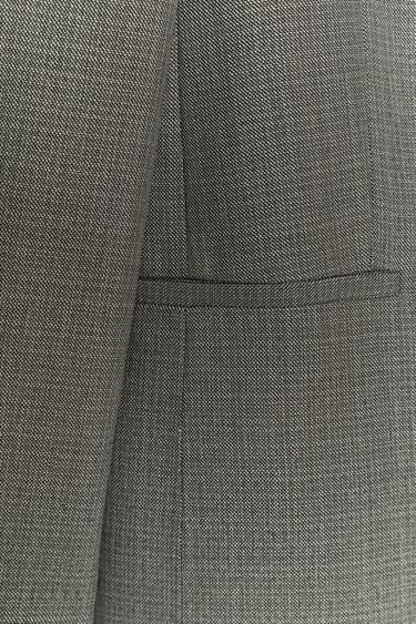 DOUBLE-BREASTED BLAZER WITH SHOULDER PADS - Sand / Black by Zara - Image 9