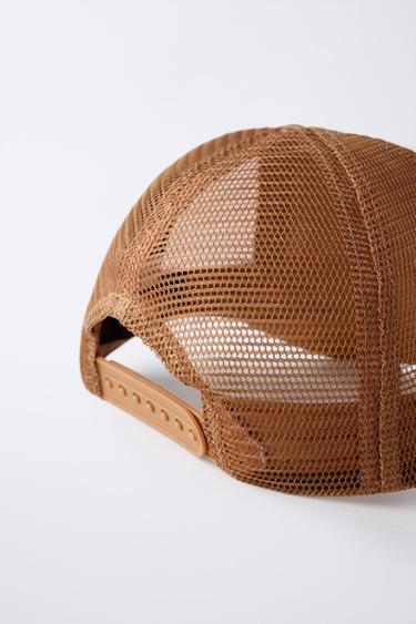 MESH CAP WITH PATCH - Brown by Zara - Image 2