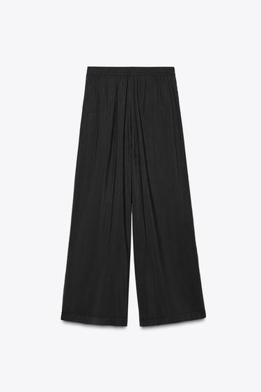 FLOWING PALAZZO TROUSERS - Black by Zara - Image 5