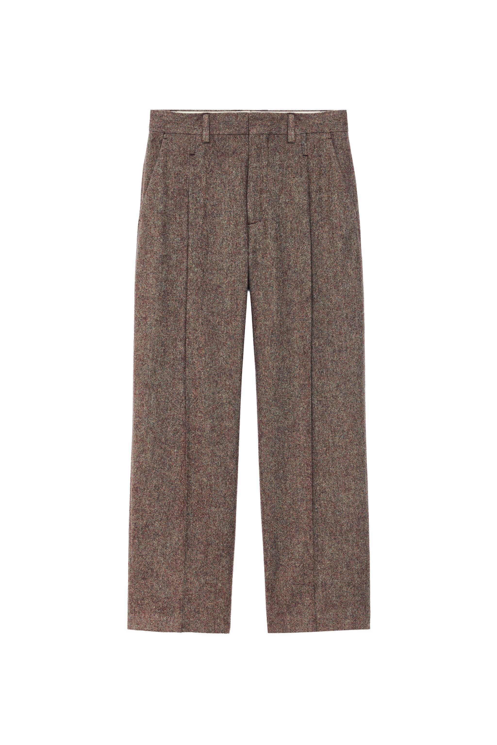 100% WOOL SUIT PANTS