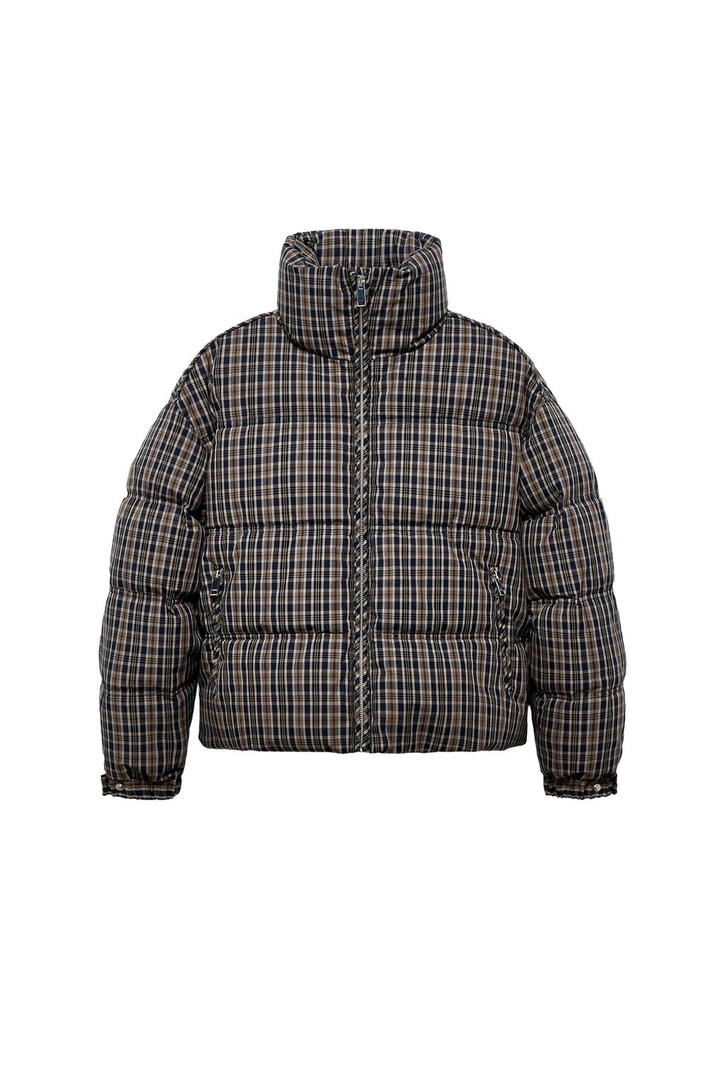 PLAID PUFFER ANORAK - image 3