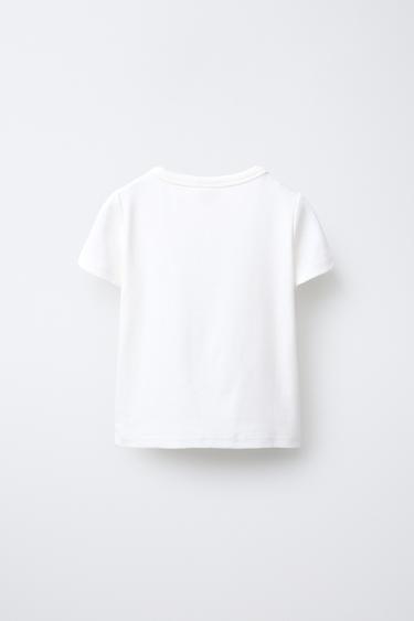 T-SHIRT À IMPRIMÉ ANIMAUX - Blanc de Zara - Image 1