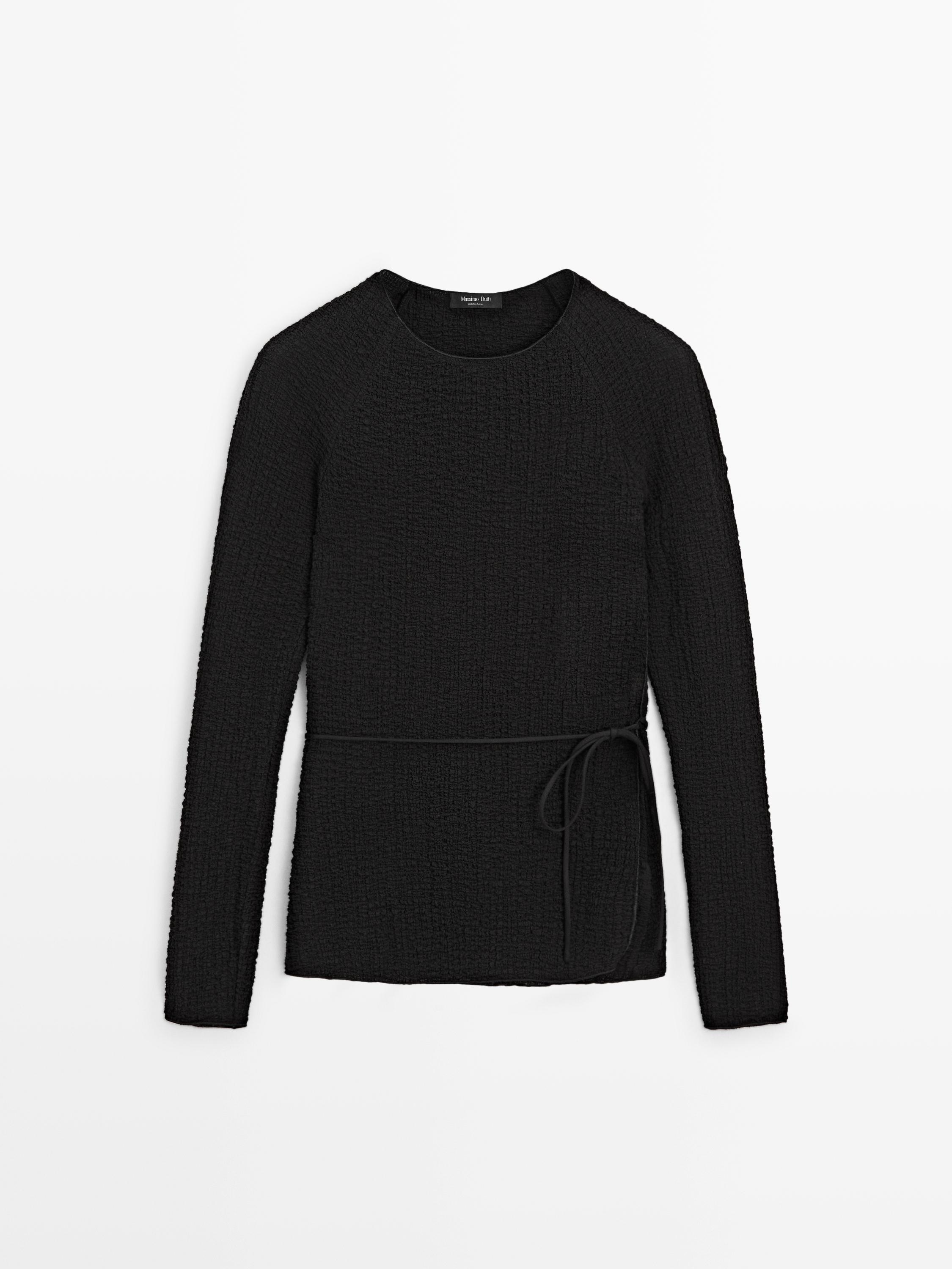 T-shirt with tie detail