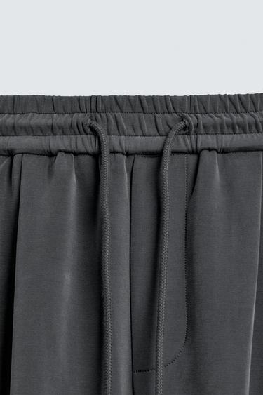 SOFT FADED WIDE-LEG JOGGERS - Blue / Grey by Zara - Image 7