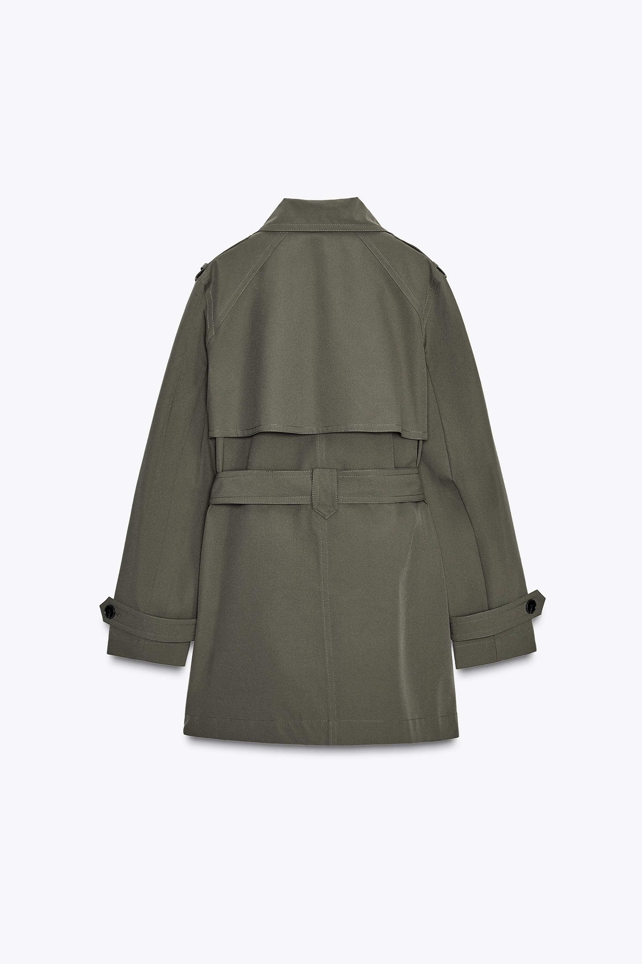 もふ子 ZARA ダブルブレスト フロック ジャケット コート カーキ S ZARA - 【専用】【新品・未使用】ZARA ダブルブレストコート