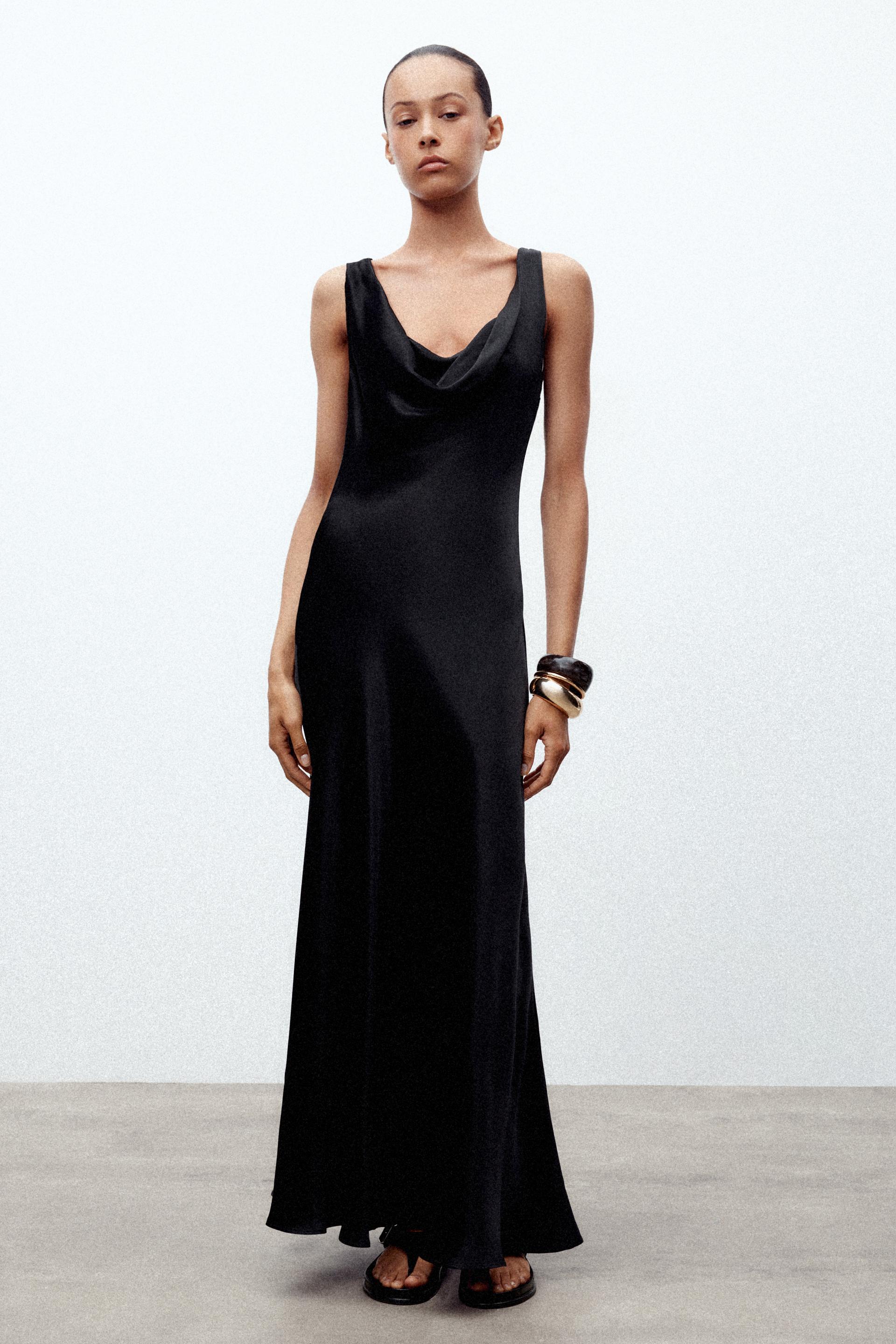 ZW COLLECTION SATIN LONG DRESS