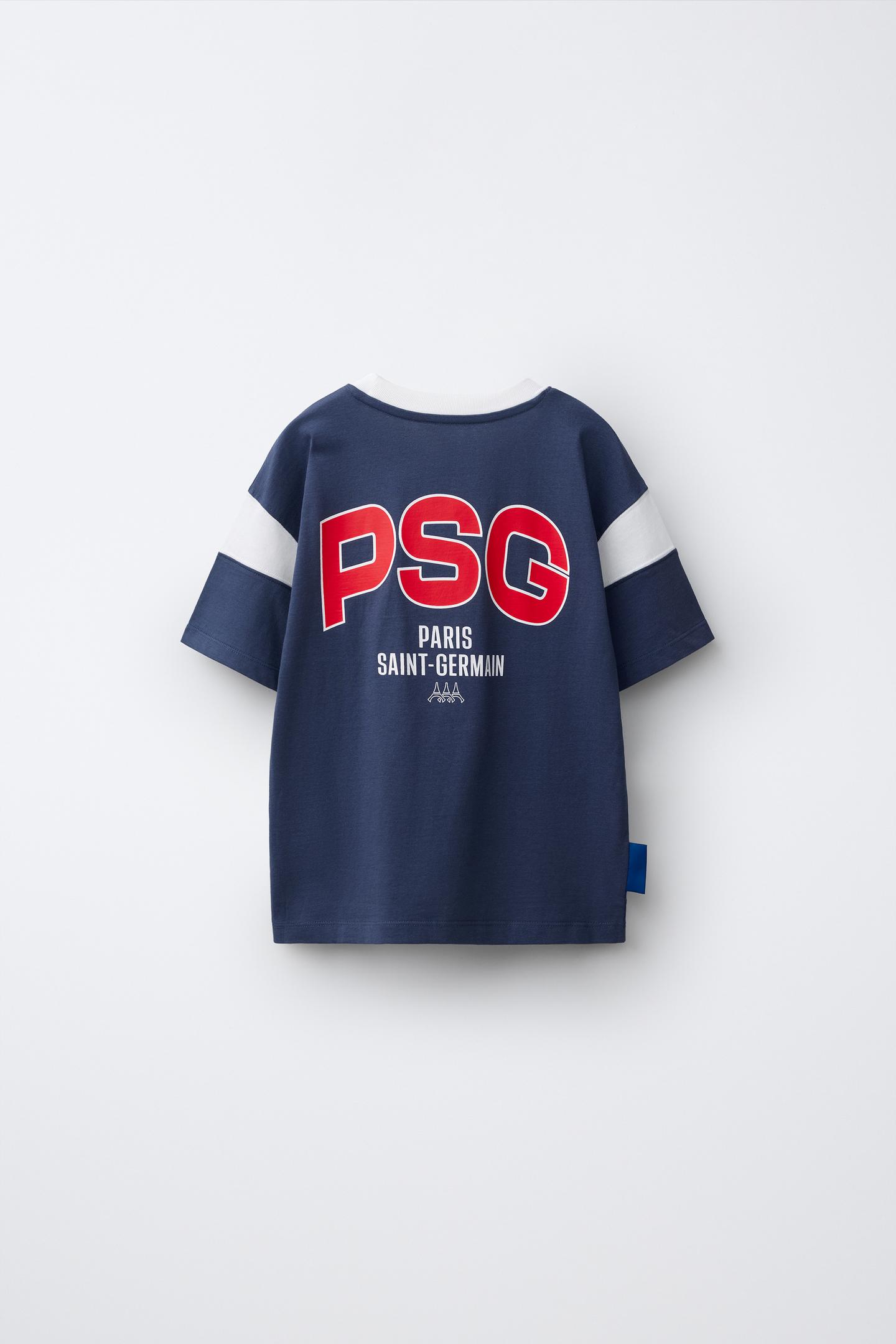 Детская футболка Zara Psg® Printed, цвет: Синий — фото 2
