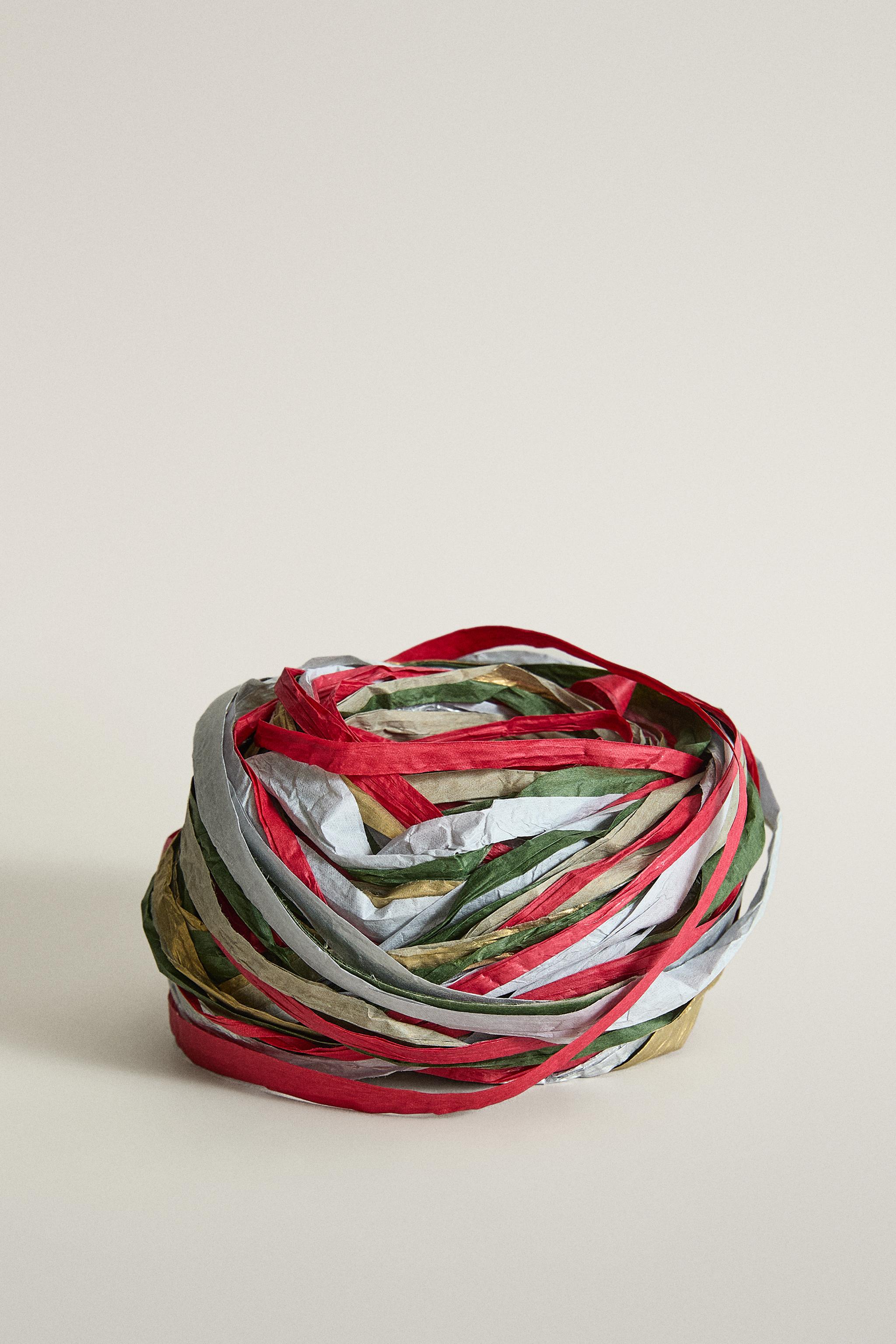 MULTICOLOR CHRISTMAS PAPER RIBBON