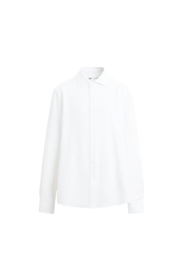 CAMISA REGULAR FIT - Blanco de Zara