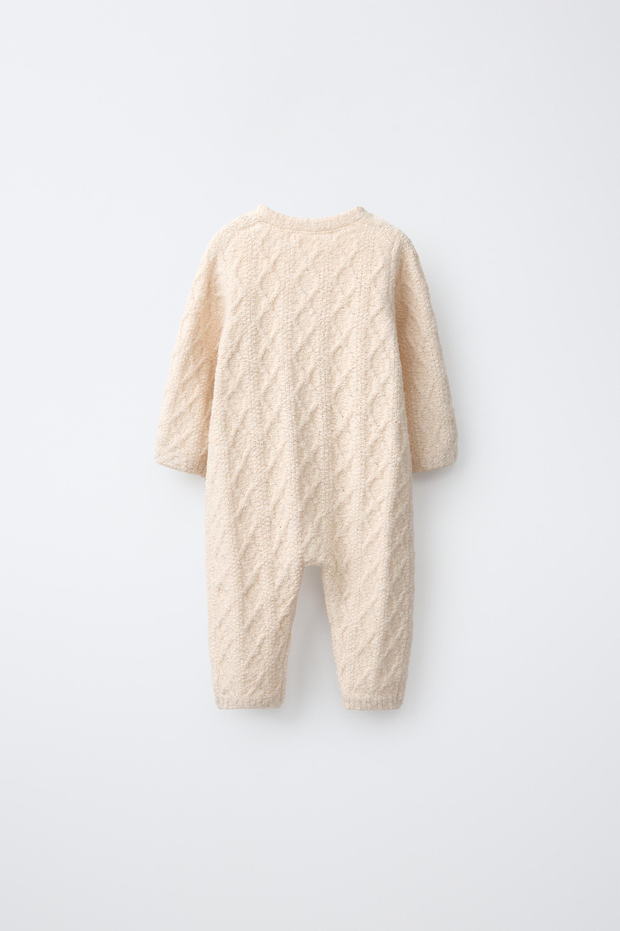 CABLE-KNIT LONG JUMPSUIT