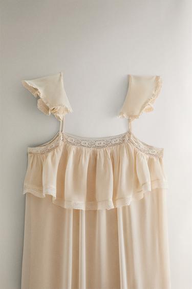 MIDI NIGHTDRESS - Beige-pink by Zara - Image 1