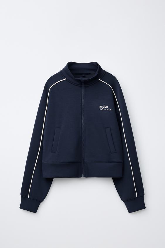 SUDADERA CREMALLERA CON MODAL - Marino de Zara - Imagen 0