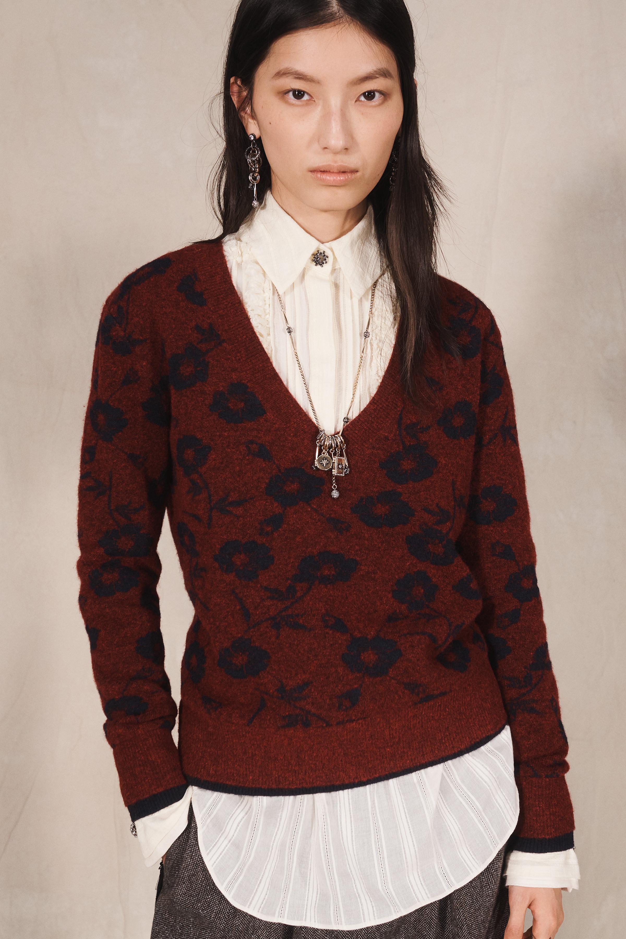 LIMITED EDITION FLORAL JACQUARD SWEATER