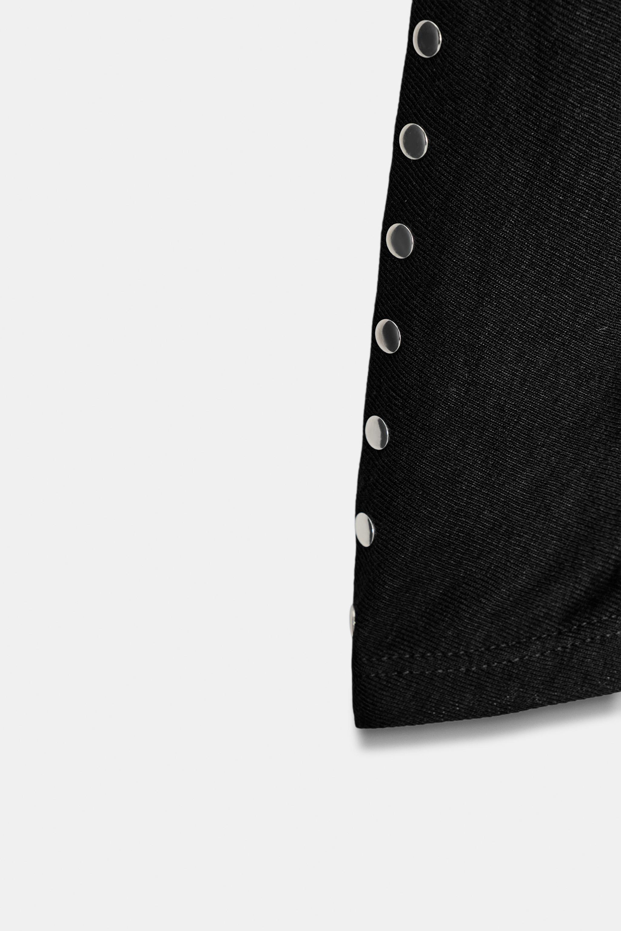 BATWING SLEEVE T-SHIRT WITH STUDS