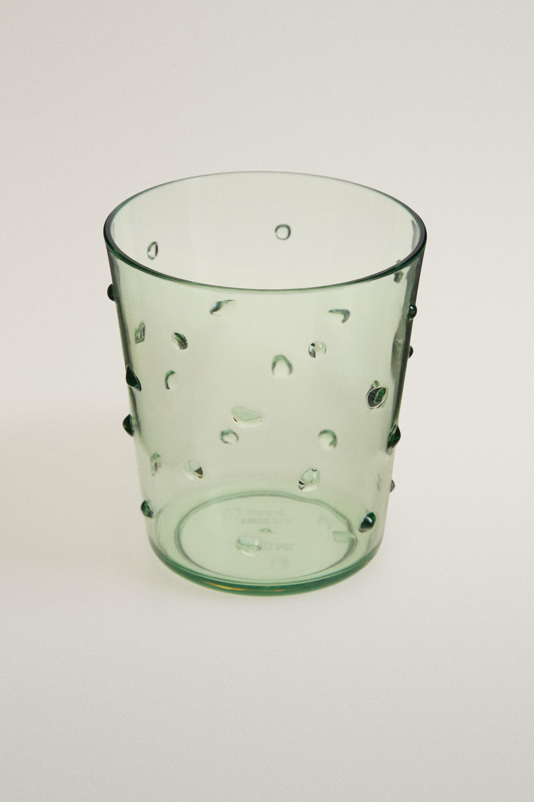 ACRYLIC TUMBLER WITH DOTS — Green