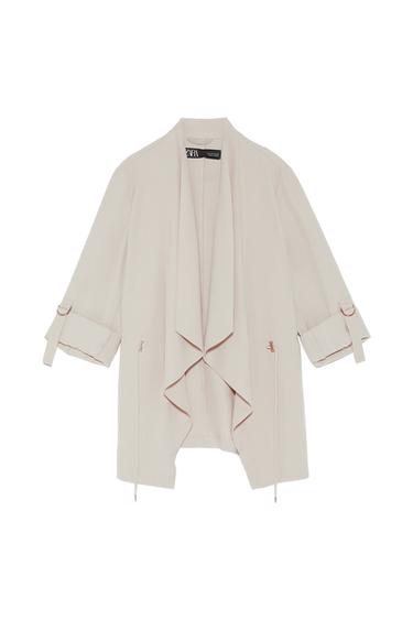FLOWY DRAWSTRING JACKET