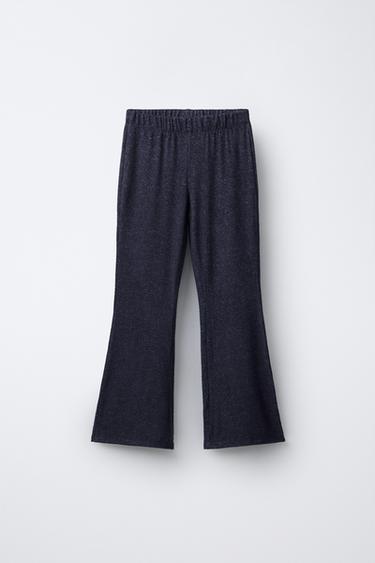 SOFT-TOUCH FLARE TROUSERS - Blue by Zara