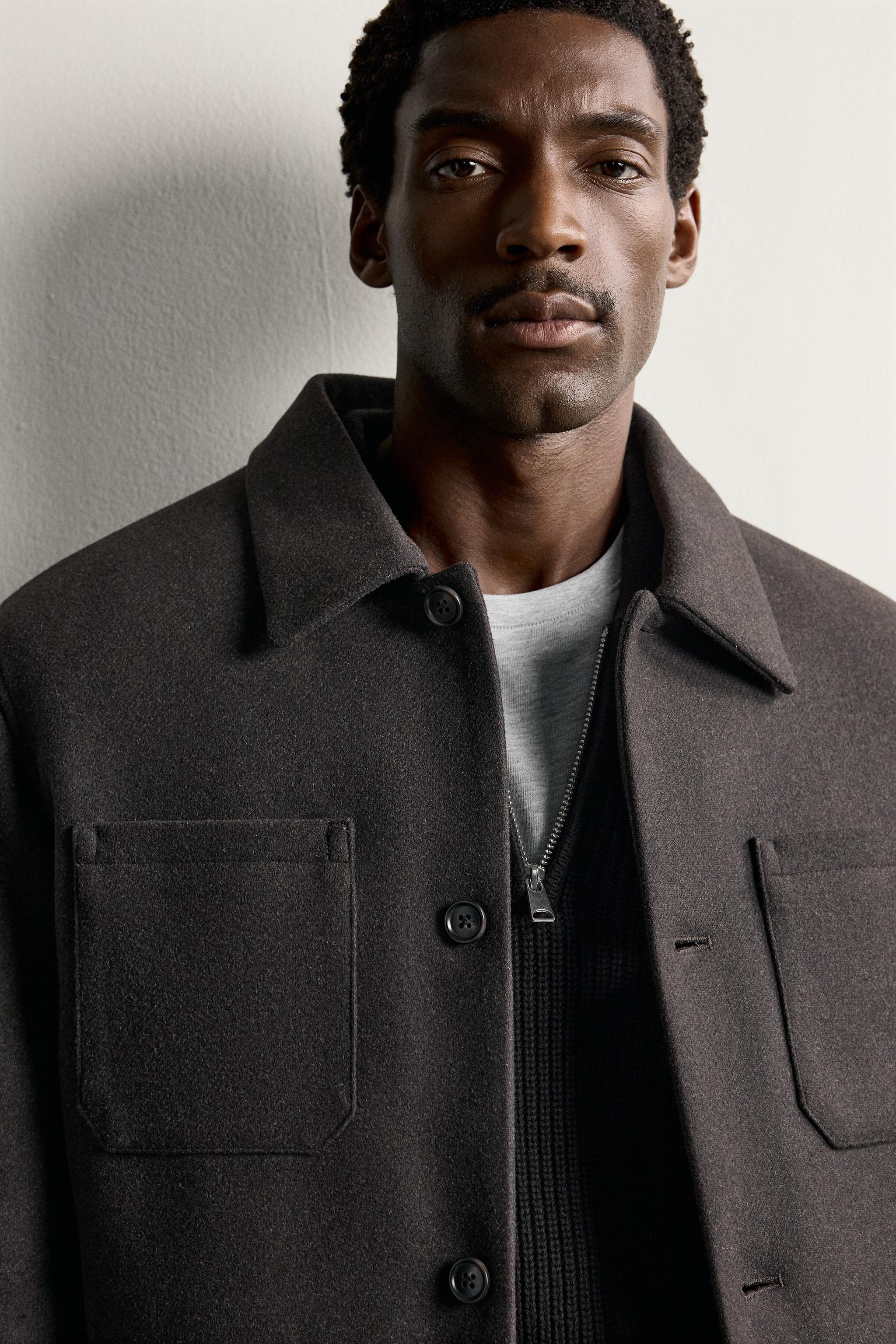 CONTRAST QUILTED OVERSHIRT