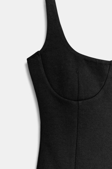 ROBE COURTE INTERLOCK - Noir de Zara - Image 7