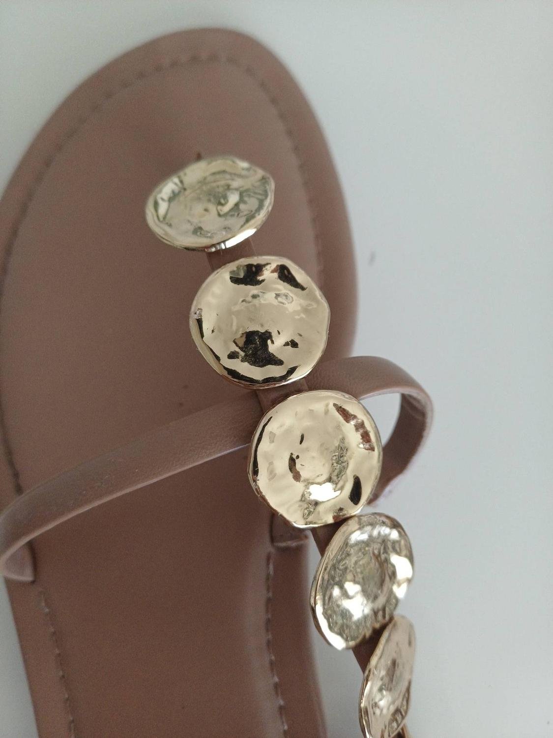 BEADED FLAT SANDALS - Image 5