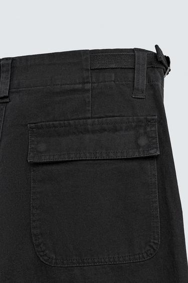 PANTALON STRAIGHT FIT TWILL - Noir délavé de Zara - Image 8