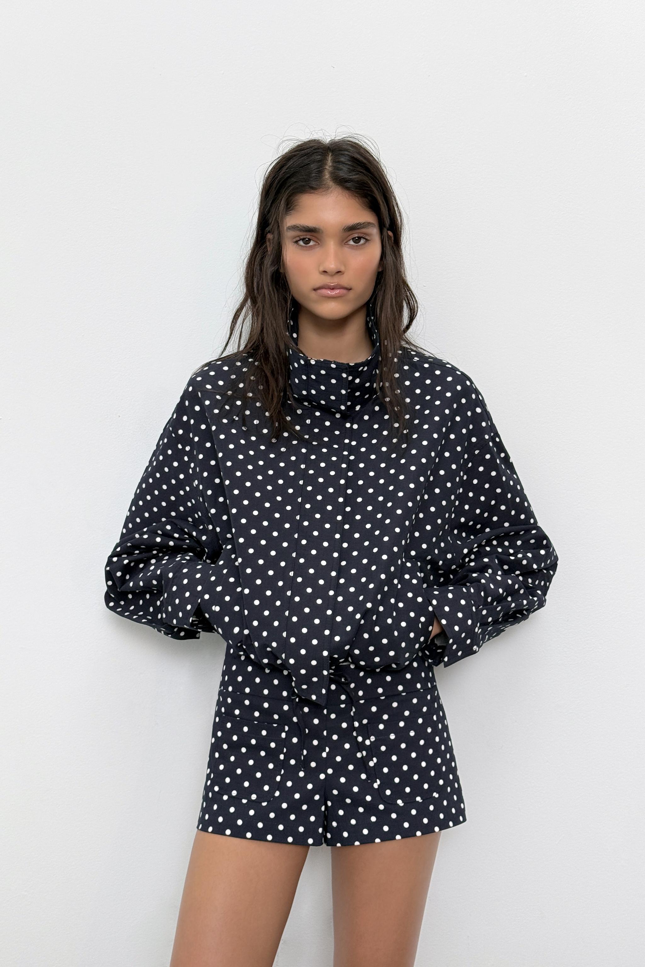 ドット柄ジャケット＆ショートパンツセット | ZARA Japan / 日本