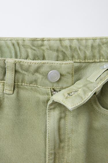 WIDE-LEG JEANS - Green by Zara - Image 2