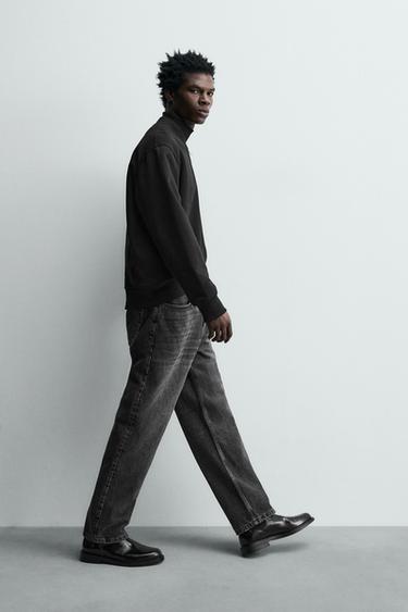 JEAN DROIT COUPE CHEVILLE - Noir de Zara - Image 5