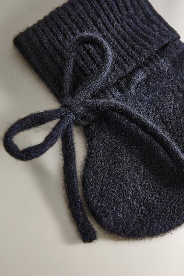 CHAUSSONS BÉBÉ CACHEMIRE - Bleu marine de Zara - Image 3