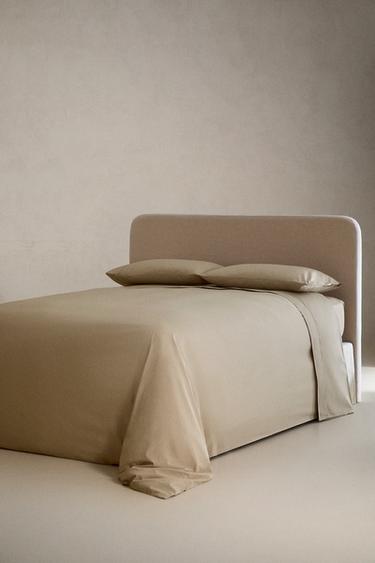 PERCALE DYNEBETRÆK (300 TRÅDE) - mørk beige fra Zara - Billede 0