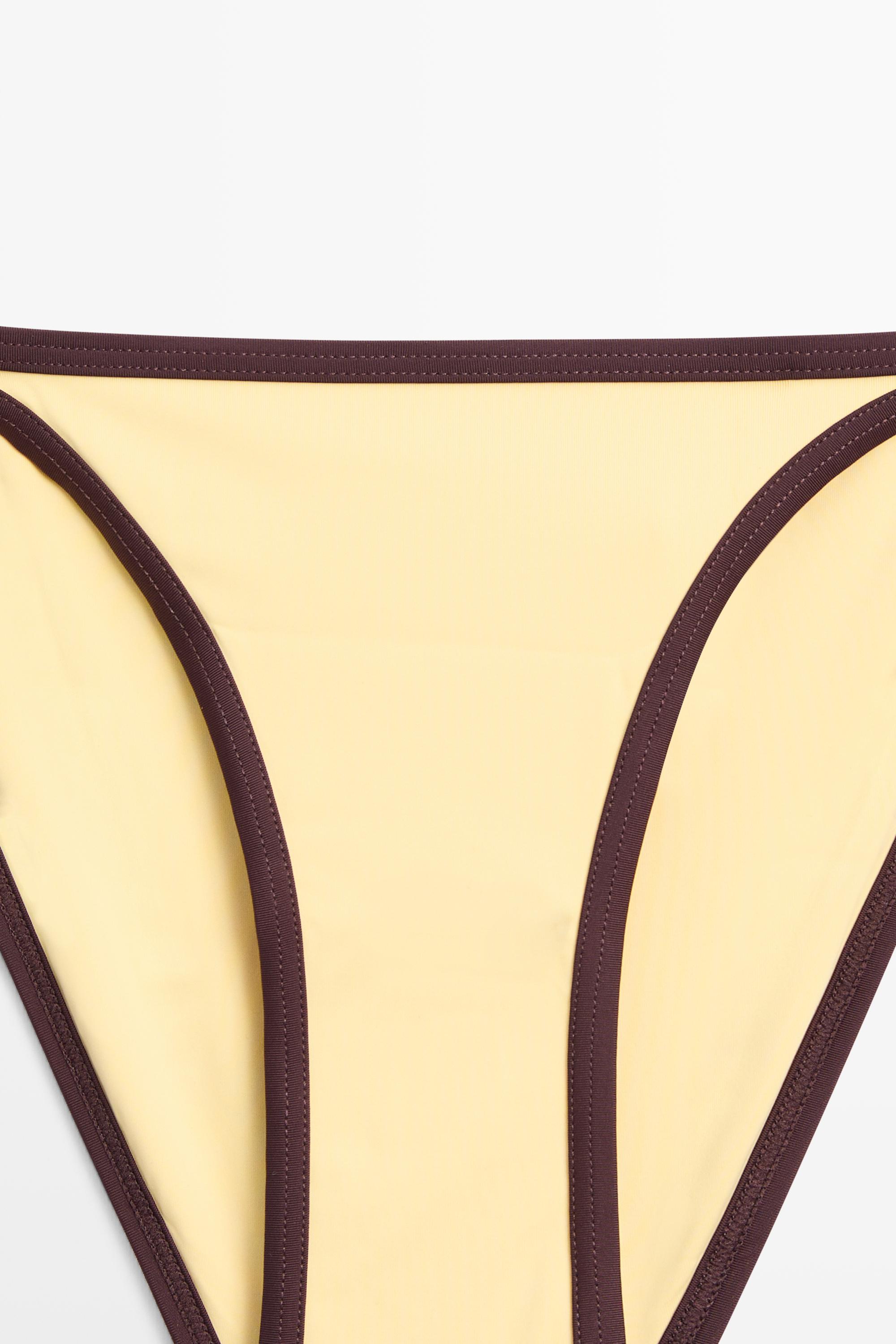 Contrast bikini bottoms — Yellow
