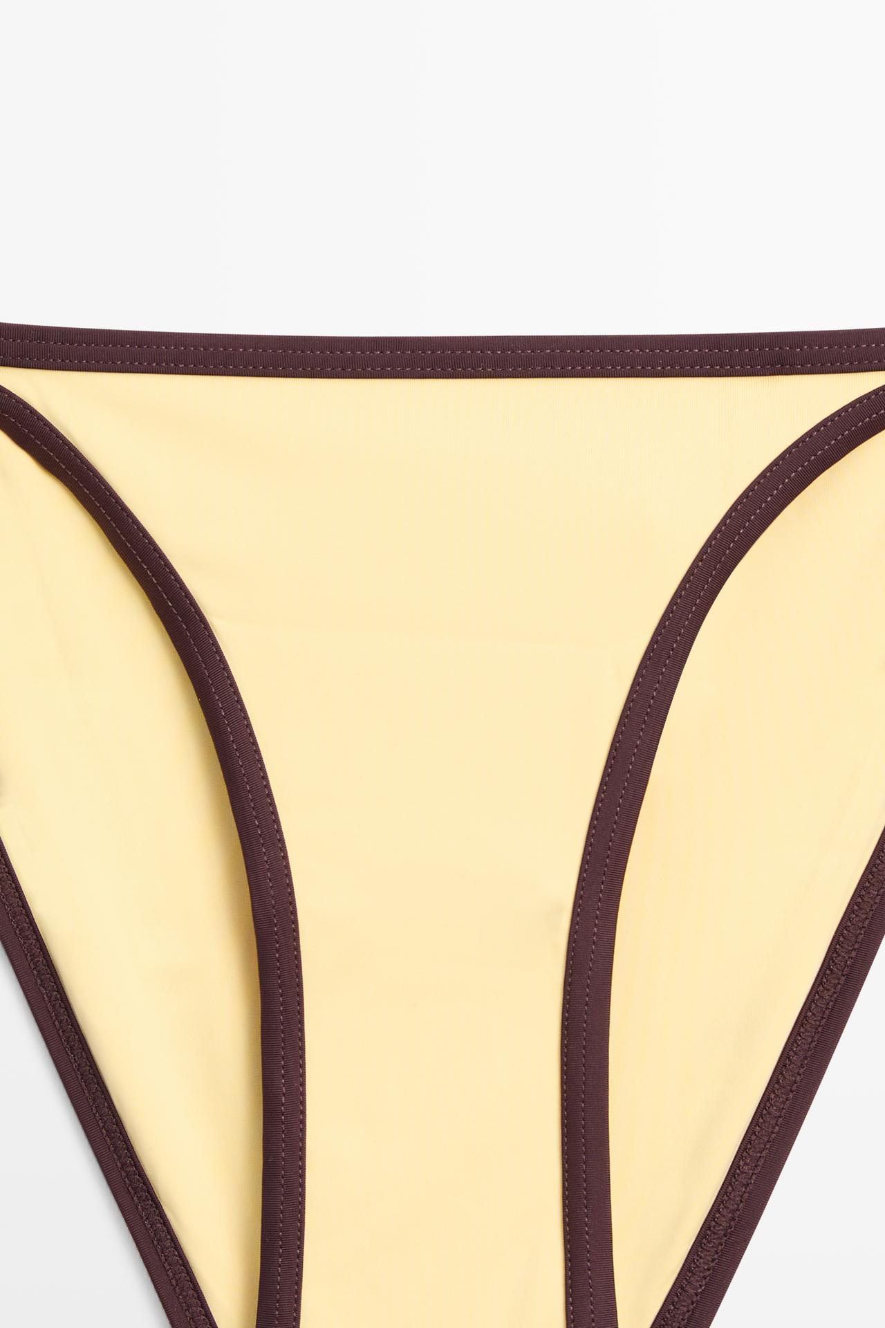 Contrast bikini bottoms — Yellow
